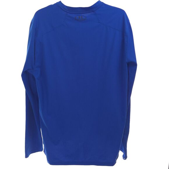 Under Armour Shirt Mens 2XL XXL HeatGear Fitted Activewear Blue L/S Free Ship - Picture 7 of 10